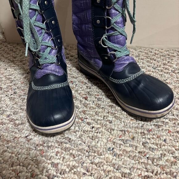 Sorel Tofino II Faux Fur Lined Waterproof Boot Purple- Girl’s/Women’s Size 5 - Picture 8 of 11